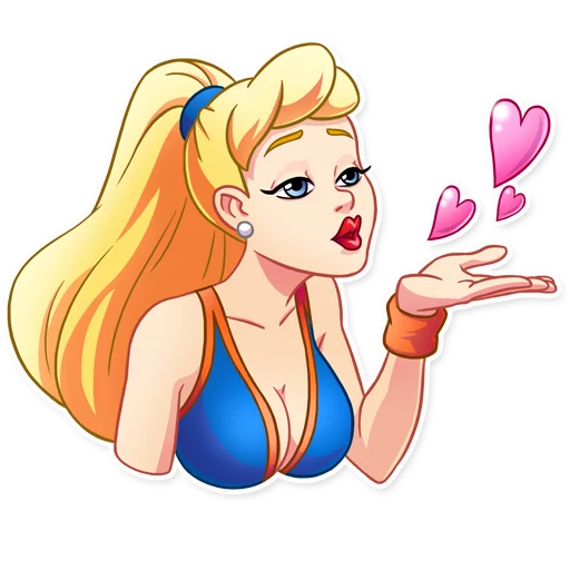 😘 Стикер «Cheerleader Girl» для Telegram
