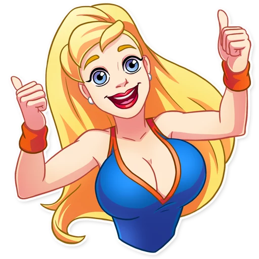 👍 Стикер «Cheerleader Girl» для Telegram