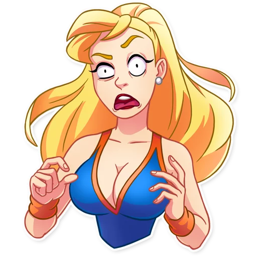 😨 Стикер «Cheerleader Girl» для Telegram