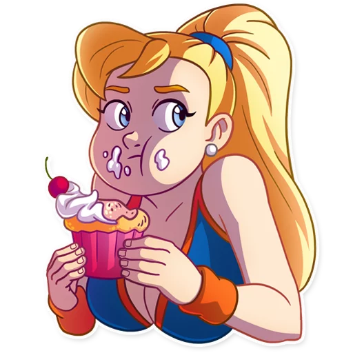 🍰 Стикер «Cheerleader Girl» для Telegram
