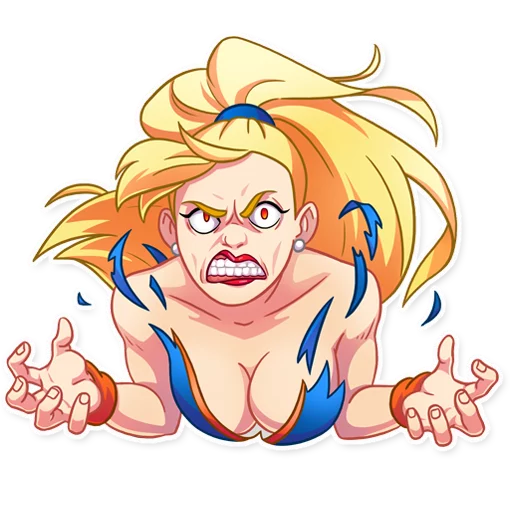👿 Стикер «Cheerleader Girl» для Telegram