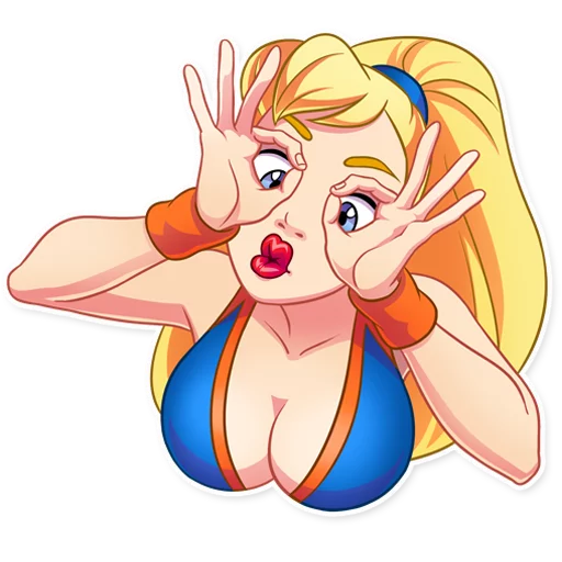 👀 Стикер «Cheerleader Girl» для Telegram