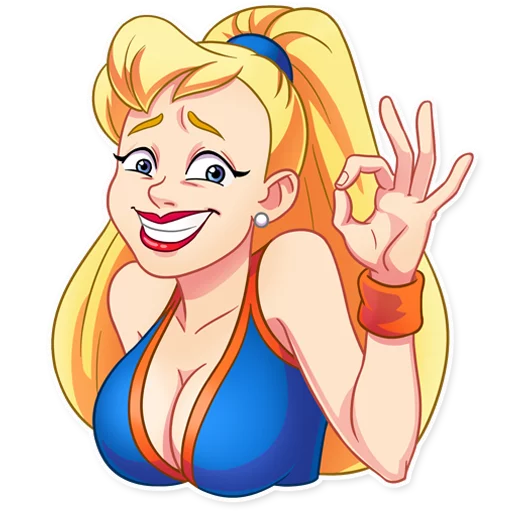 👌 Стикер «Cheerleader Girl» для Telegram