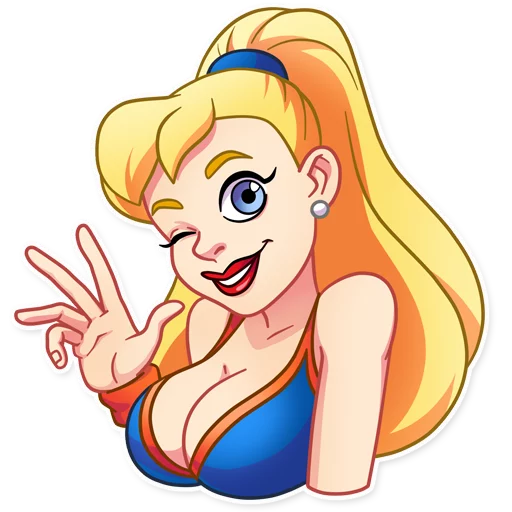 👋 Стикер «Cheerleader Girl» для Telegram