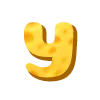 Стикер 21 Cheese Font