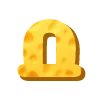 Стикер 5 Cheese Font
