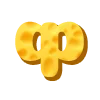 Стикер 22 Cheese Font