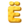 Стикер 7 Cheese Font