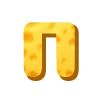 Стикер 17 Cheese Font