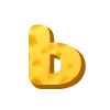 Стикер 30 Cheese Font