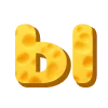 Стикер 29 Cheese Font