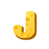 Стикер 44 Cheese Font