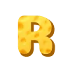 Стикер 52 Cheese Font