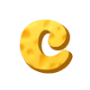 Стикер 37 Cheese Font