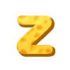 Стикер 60 Cheese Font