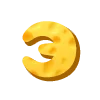Стикер 31 Cheese Font