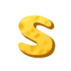 Стикер 53 Cheese Font