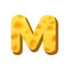 Стикер 47 Cheese Font
