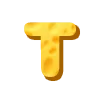 Стикер 54 Cheese Font