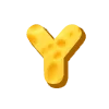 Стикер 59 Cheese Font