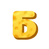 Стикер 2 Cheese Font