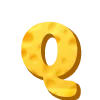 Стикер 51 Cheese Font