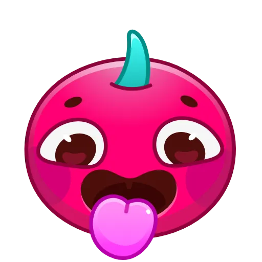 Стикер 15 Cherry Emoji
