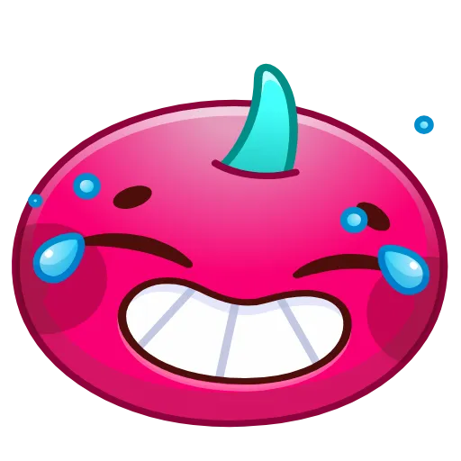 Стикер 6 Cherry Emoji