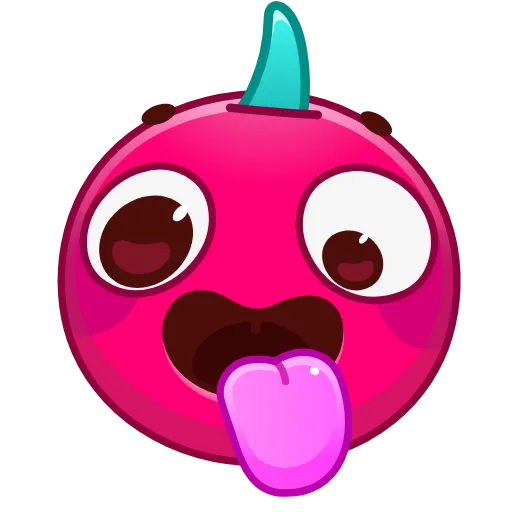 Стикер 16 Cherry Emoji