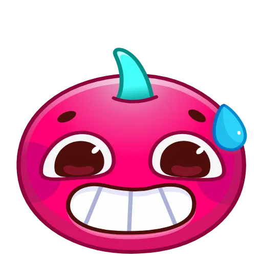 Стикер 5 Cherry Emoji