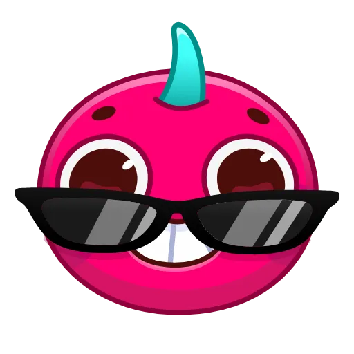 Стикер 19 Cherry Emoji