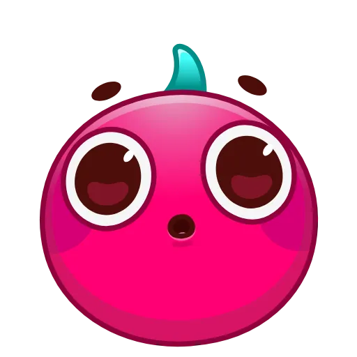 Стикер 12 Cherry Emoji