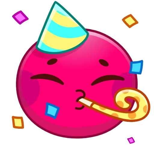 Стикер 21 Cherry Emoji