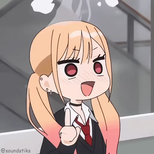 🫣 Стикер «Chibi anime» для Telegram
