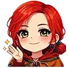 Стикер 30 Chibi Anime The