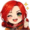 Стикер 29 Chibi Anime The