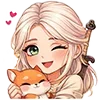 Стикер 11 Chibi Anime The