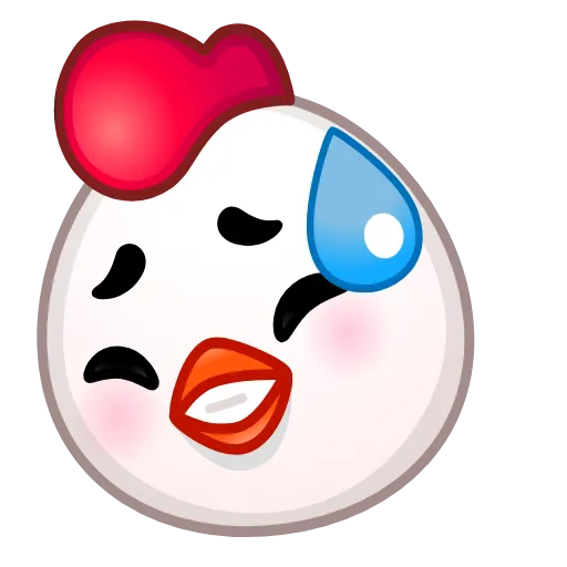 Стикер 3 Chick Emoji
