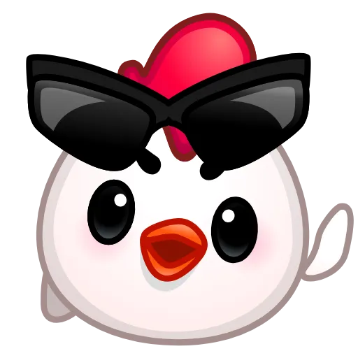 Стикер 8 Chick Emoji