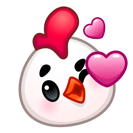 Стикер 7 Chick Emoji