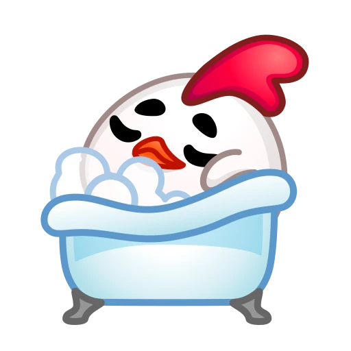 🛀 Стикер «Chick Emoji» для Telegram