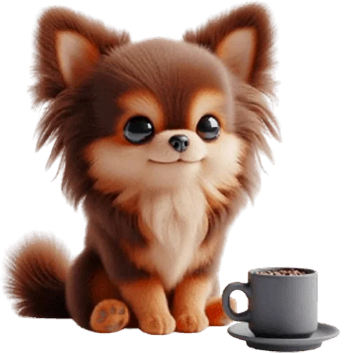 ☕️ Стикер «Щенок Чихуахуа» для Telegram