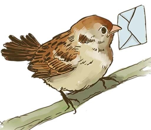 ✉️ Стикер «Chik Chirik the sparrow» для Telegram