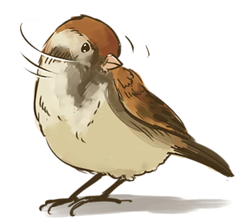 🙅 Стикер «Chik Chirik the sparrow» для Telegram