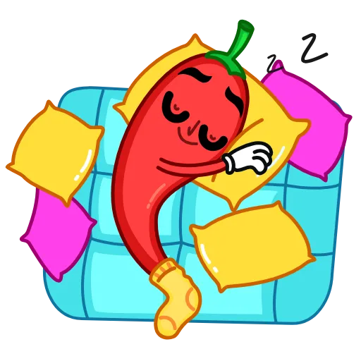 😴 Эмодзи «Чили» для Telegram