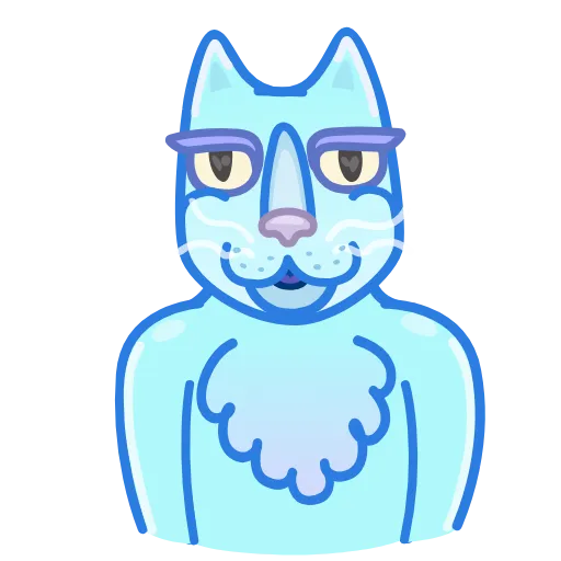 Стикер 3 Chilled Cat