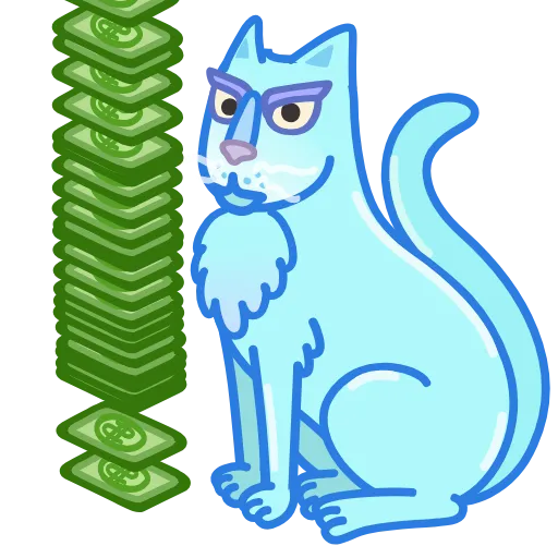 Стикер 9 Chilled Cat