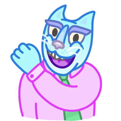 Стикер 4 Chilled Cat