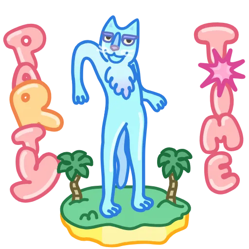 Стикер 10 Chilled Cat