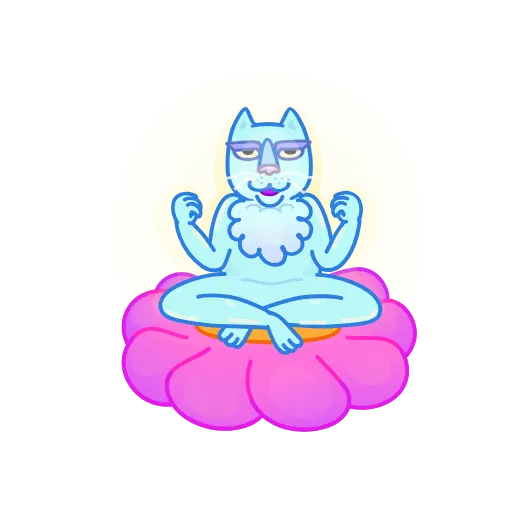 Стикер 24 Chilled Cat